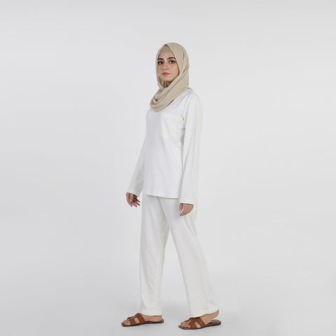 Eminent Women's Full Sleeves Night Suit - White, Women Two Piece Outfit, Eminent, Chase Value