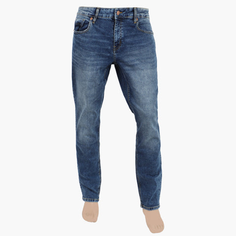 Eminent Men's Slim Fit Denim Pant - Mid Blue