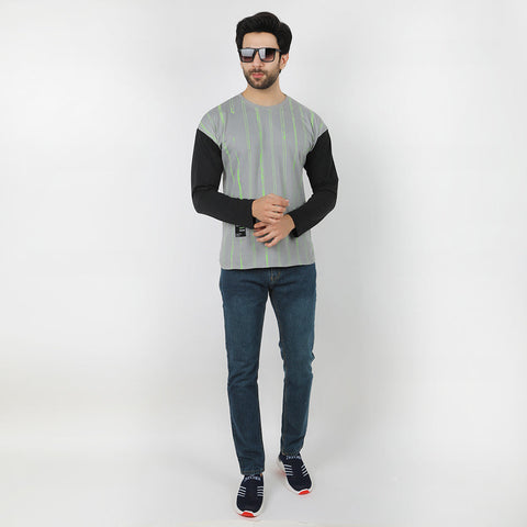 Eminent Men's Round Neck Full Sleeves T-Shirt - Frost Grey, Men's T-Shirts & Polos, Eminent, Chase Value