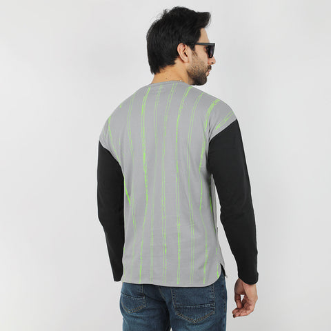 Eminent Men's Round Neck Full Sleeves T-Shirt - Frost Grey, Men's T-Shirts & Polos, Eminent, Chase Value