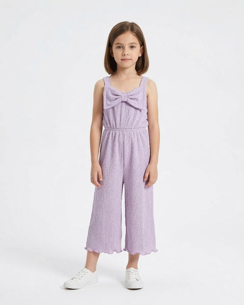 Solid Textured Jumpsuit
