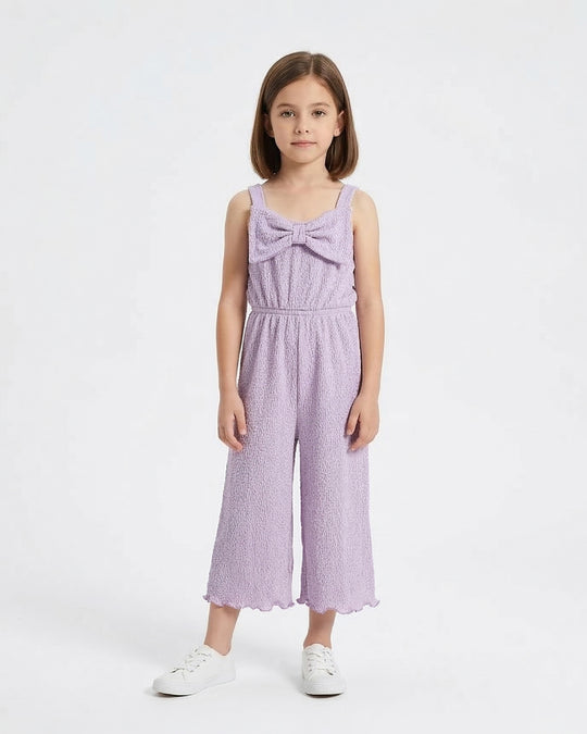 Solid Textured Jumpsuit