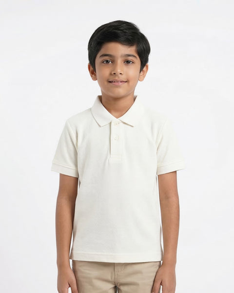 Boys' Half Sleeves Polo T-Shirt