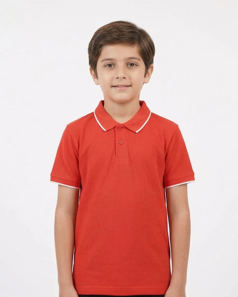 Boys' Half Sleeves Polo T-Shirt