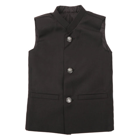 Eminent Boys Waist Coat - Black, Boys Waistcoats, Eminent, Chase Value