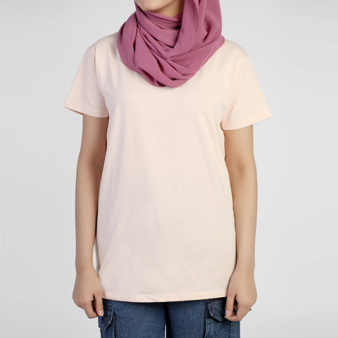 Eminent Women's Half Sleeves Printed T-Shirt - Light Pink, Women T-Shirts & Tops, Eminent, Chase Value