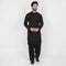 Eminent Men's Trim Fit Shalwar Suit - Black