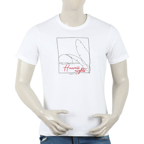 Eminent Men's Round Neck Half Sleeves T-Shirt - White, Men's T-Shirts & Polos, Eminent, Chase Value