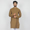 Eminent Men's Plain Kurta - Mehndi