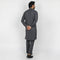 Eminent Men's Embroidered Kurta Pajama Suit - Charcoal