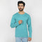 Eminent Men's Full Sleeves Round Neck T-Shirt - Teal