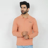 Eminent Men's Full Sleeves Polo T-Shirt - Clay