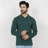 Eminent Men's Full Sleeves Polo T-Shirt - Dark Green