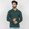 Eminent Men's Full Sleeves Polo T-Shirt - Dark Green