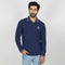 Eminent Men's Full Sleeves Polo T-Shirt - Navy Blue