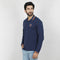 Eminent Men's Full Sleeves Polo T-Shirt - Navy Blue