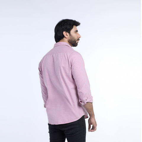 Eminent Men's Casual Chambray Shirt - Maroon