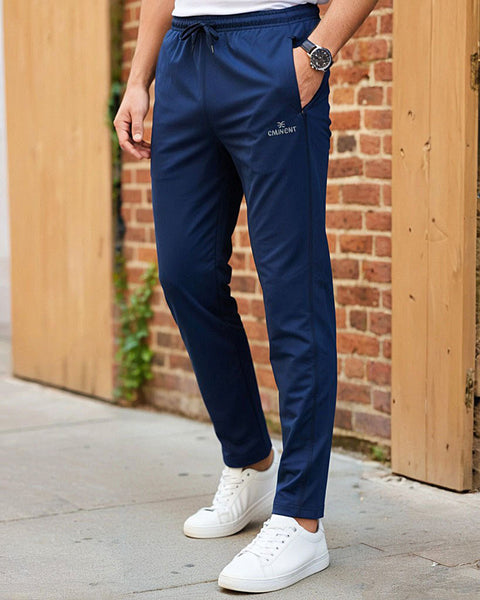 Eminent Men's Nylon Lycra Trouser - Navy Blue