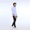 Eminent Men's Casual Chambray Shirt - Sky Blue
