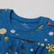 Eminent Newborn Girls Half Sleeves T-Shirt - Olympian Blue