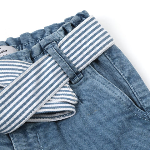 Eminent Newborn Girls Denim Pant - Ice Blue, Newborn Girls Shorts Skirts & Pants, Eminent, Chase Value