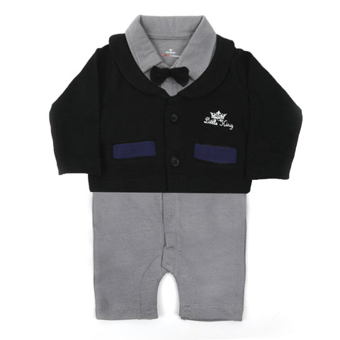 Eminent Newborn Boys Full Sleeves Romper - Black, Newborn Boys Rompers, Eminent, Chase Value