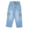 Eminent Girls Denim Capri - Ice Blue