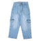 Eminent Girls Denim Capri - Ice Blue