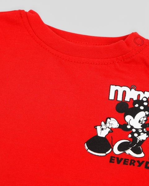 Eminent Newborn Girls Half Sleeves Suit - Samba Red