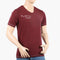Eminent Men's Round Neck Half Sleeves Printed T-Shirt - Maroon