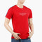 Eminent Men's Round Neck Half Sleeves Printed T-Shirt - Red