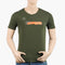 Eminent Men's Round Neck Half Sleeves Printed T-Shirt - Olive Green