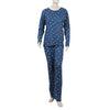 Eminent Women's Full Sleeves Night Suit - Navy Blue