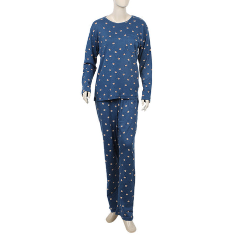 Eminent Women's Full Sleeves Night Suit - Navy Blue, Women Two Piece Outfit, Eminent, Chase Value