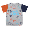 Eminent Newborn Boys Half Sleeves T-Shirt - Heather Grey