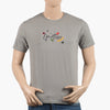 Eminent Men's Round Neck Half Sleeves Printed T-Shirt - Ash Grey