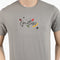 Eminent Men's Round Neck Half Sleeves Printed T-Shirt - Ash Grey