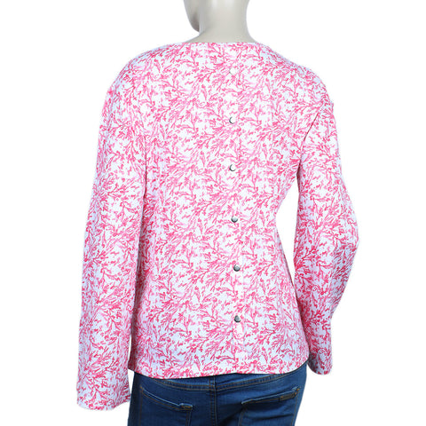 Eminent Women's Bermuda Frill Top - White & Pink, Women T-Shirts & Tops, Eminent, Chase Value