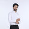 Eminent Men's Formal Plain Shirt - White