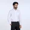 Eminent Men's Formal Plain Shirt - White
