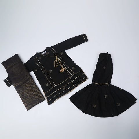 Eminent Girls Shalwar Suit - Black