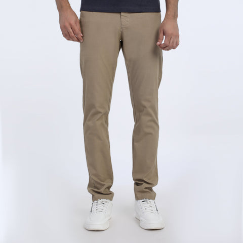 Eminent Men's Cotton Casual Pant - Khaki