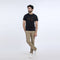 Eminent Men's Half Sleeves Round Neck T-Shirt - Black
