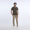 Eminent Men's Half Sleeves Polo Front Open Shirt - Olive