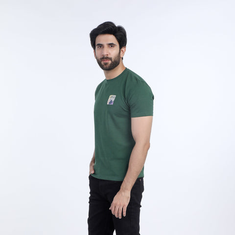 Eminent Men's Half Sleeves T-Shirt - Green