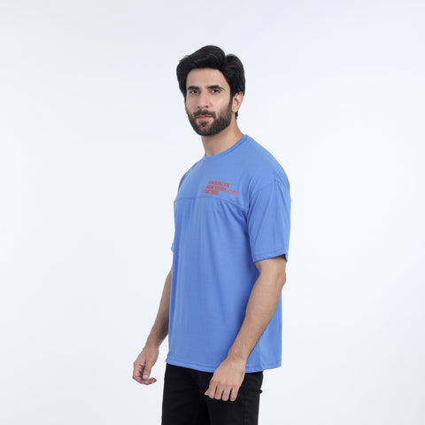 Eminent Men's Half Sleeves Round Neck T-Shirt - Royal Blue