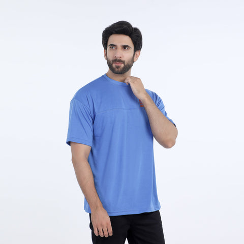 Eminent Men's Half Sleeves Round Neck T-Shirt - Royal Blue