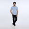 Eminent Men's Half Sleeves Polo Front Open Shirt - Sky Blue