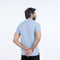 Eminent Men's Half Sleeves Sherwani Collar Front Open T-Shirt - Sky Blue