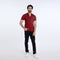 Eminent Men's Half Sleeves Sherwani Collar Front Open T-Shirt - Maroon